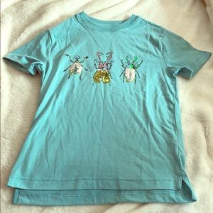 Never worn sequin bugs boys T-shirt